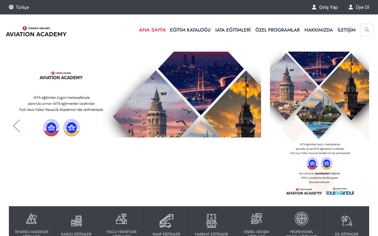 Türk Hava Yolları Havacılık Akademisi screenshot