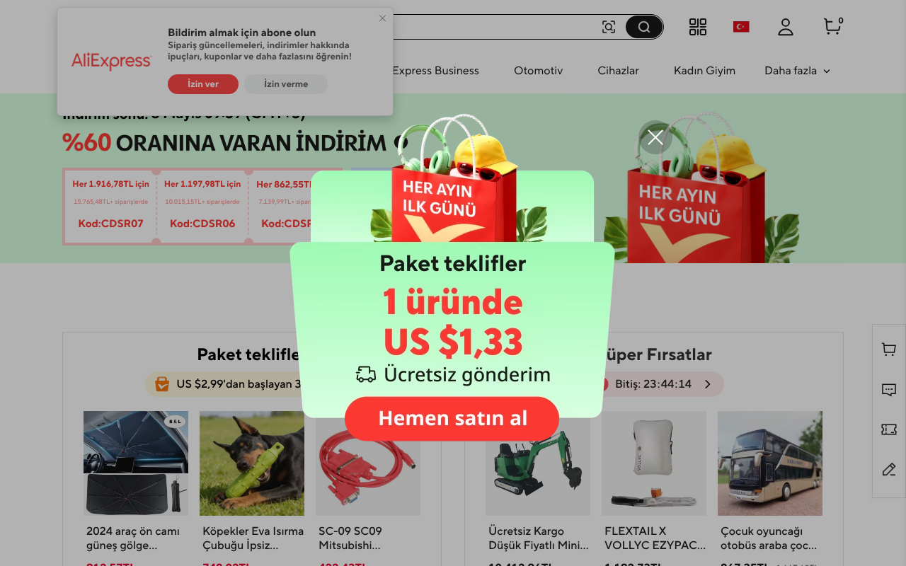 Aliexpress screenshot