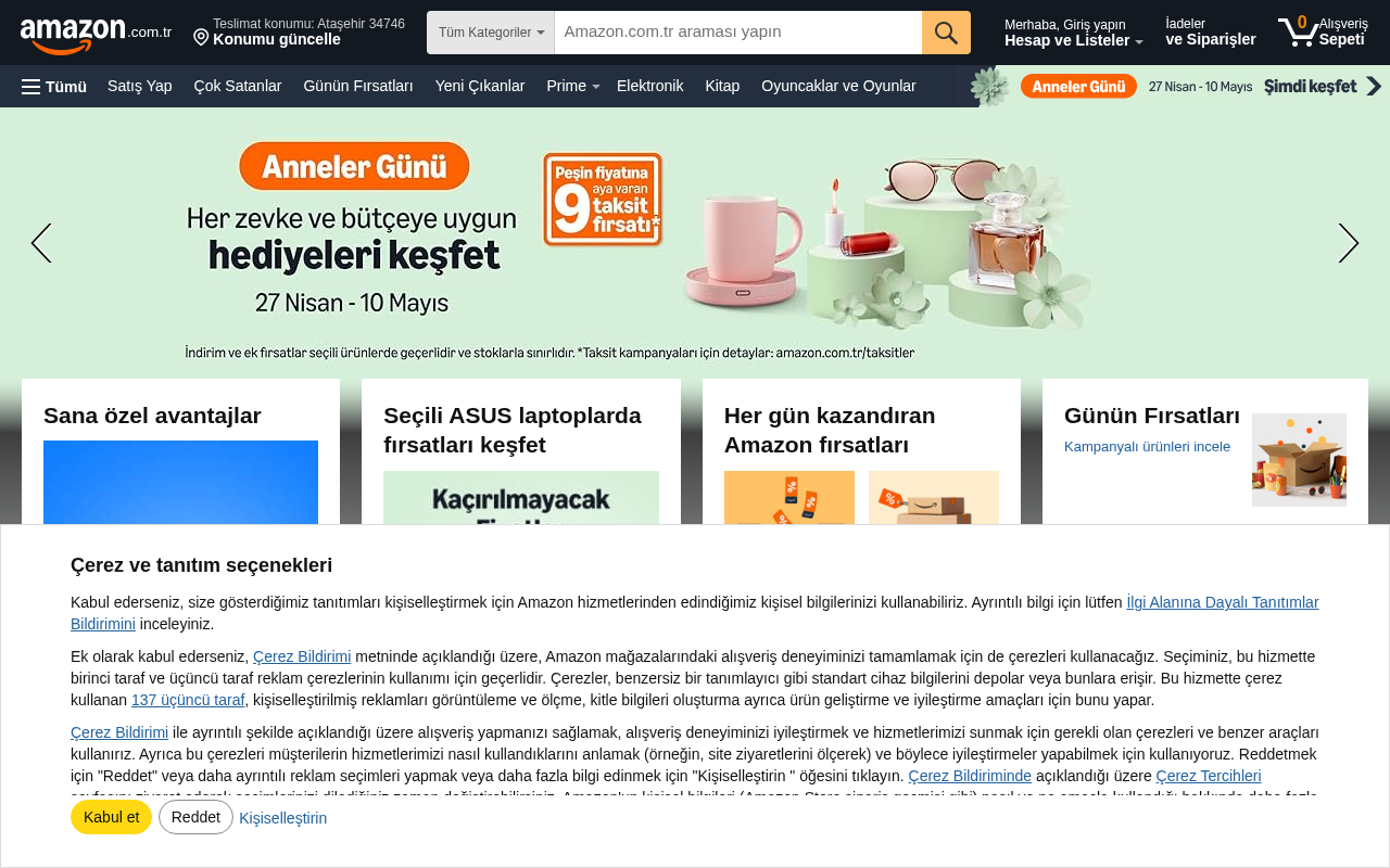 Amazon TR screenshot — 30 Apr 2026