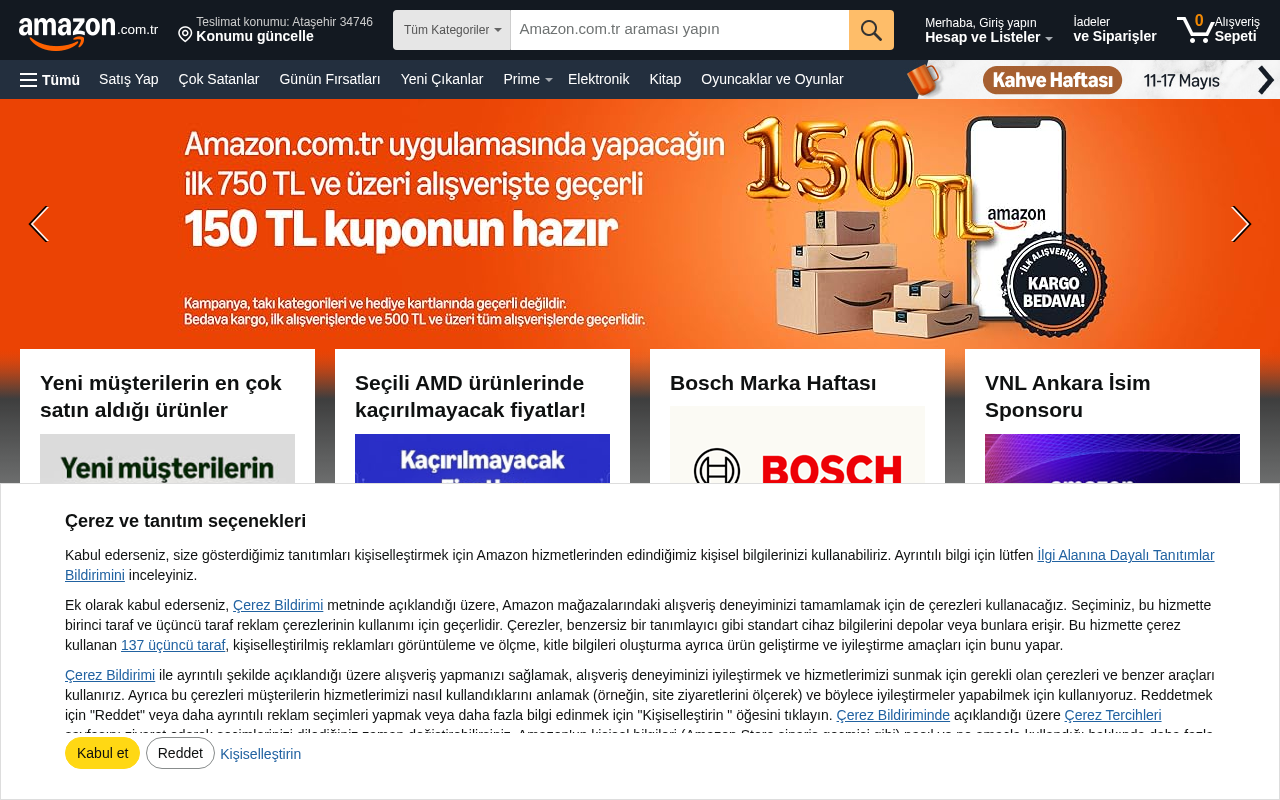 Amazon TR screenshot — 15 May 2026
