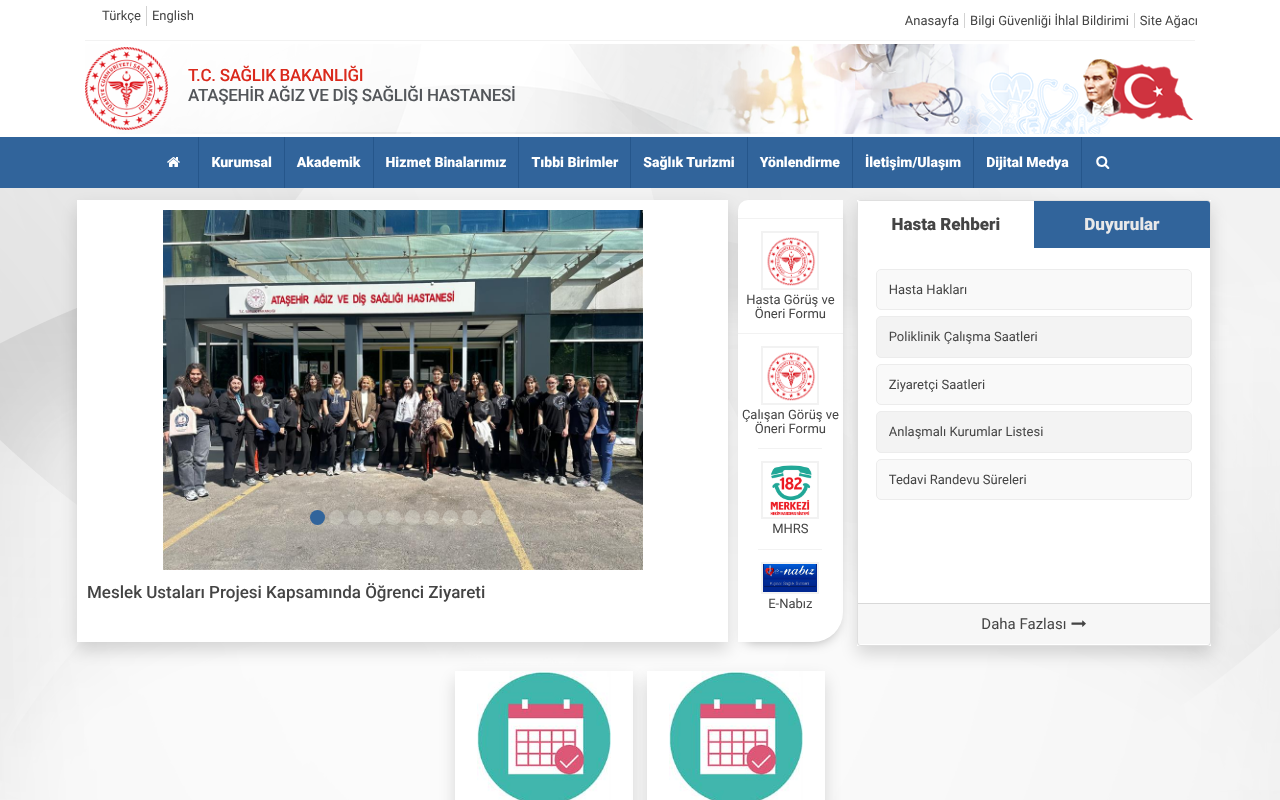 T.C. Sağlık Bakanlığı screenshot
