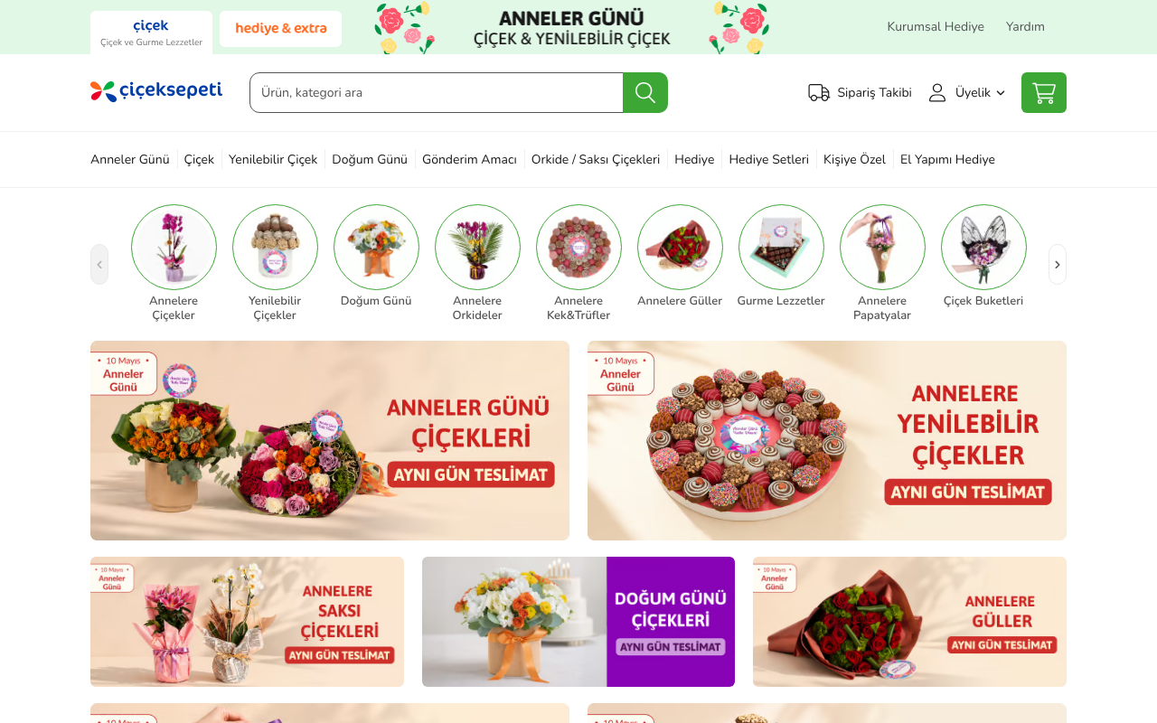 CicekSepeti screenshot — 09 May 2026