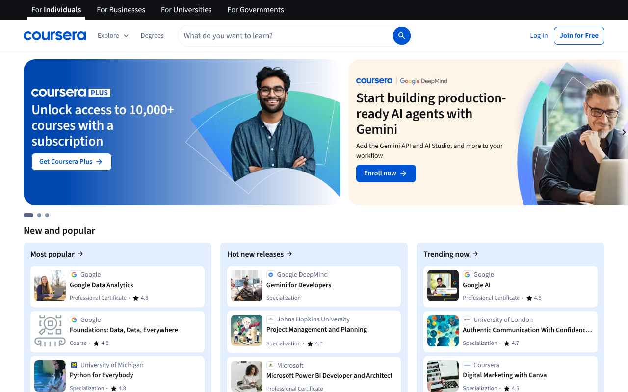 Coursera screenshot — 30 Apr 2026