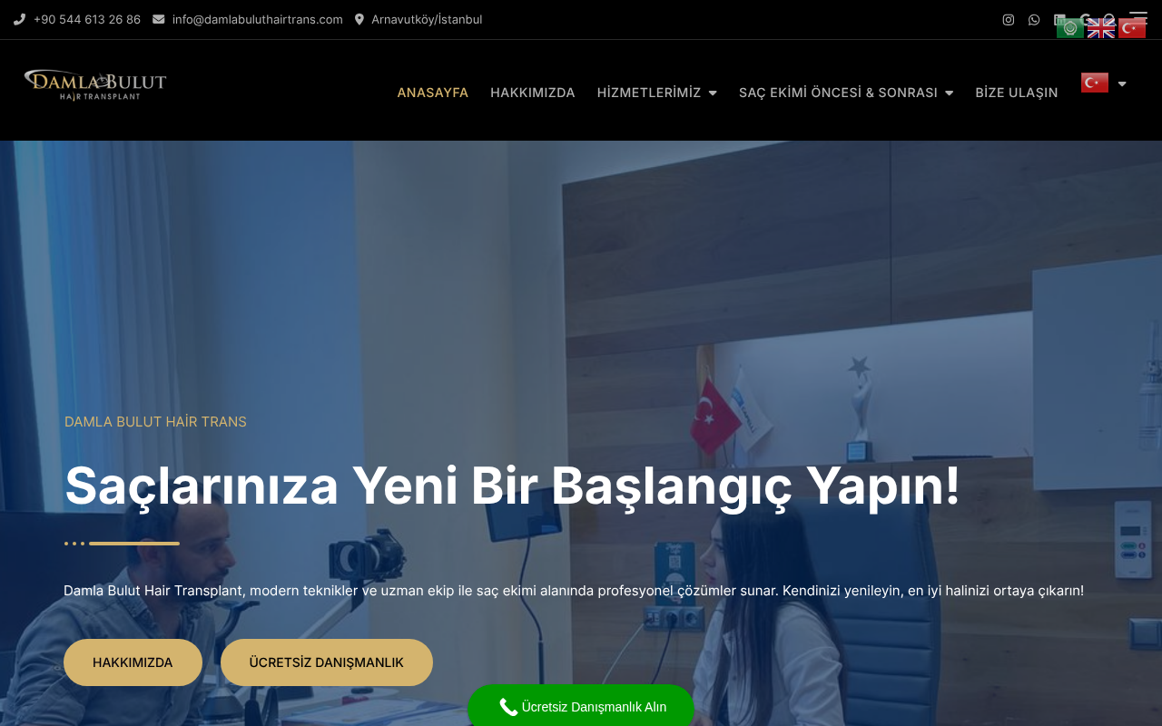 Damla Bulut Hair Transplant screenshot