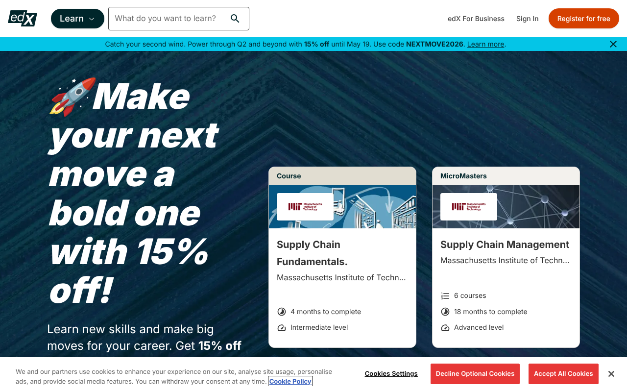 edX screenshot — 30 Apr 2026