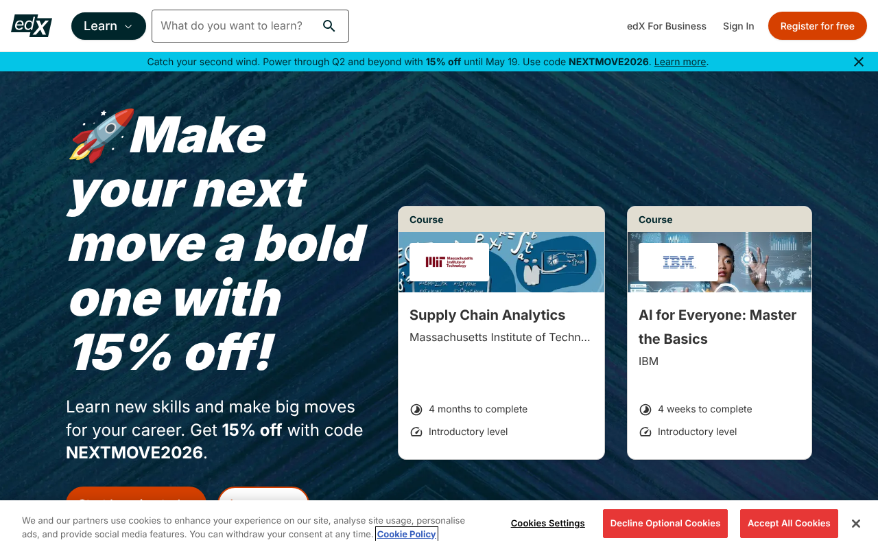 edX screenshot