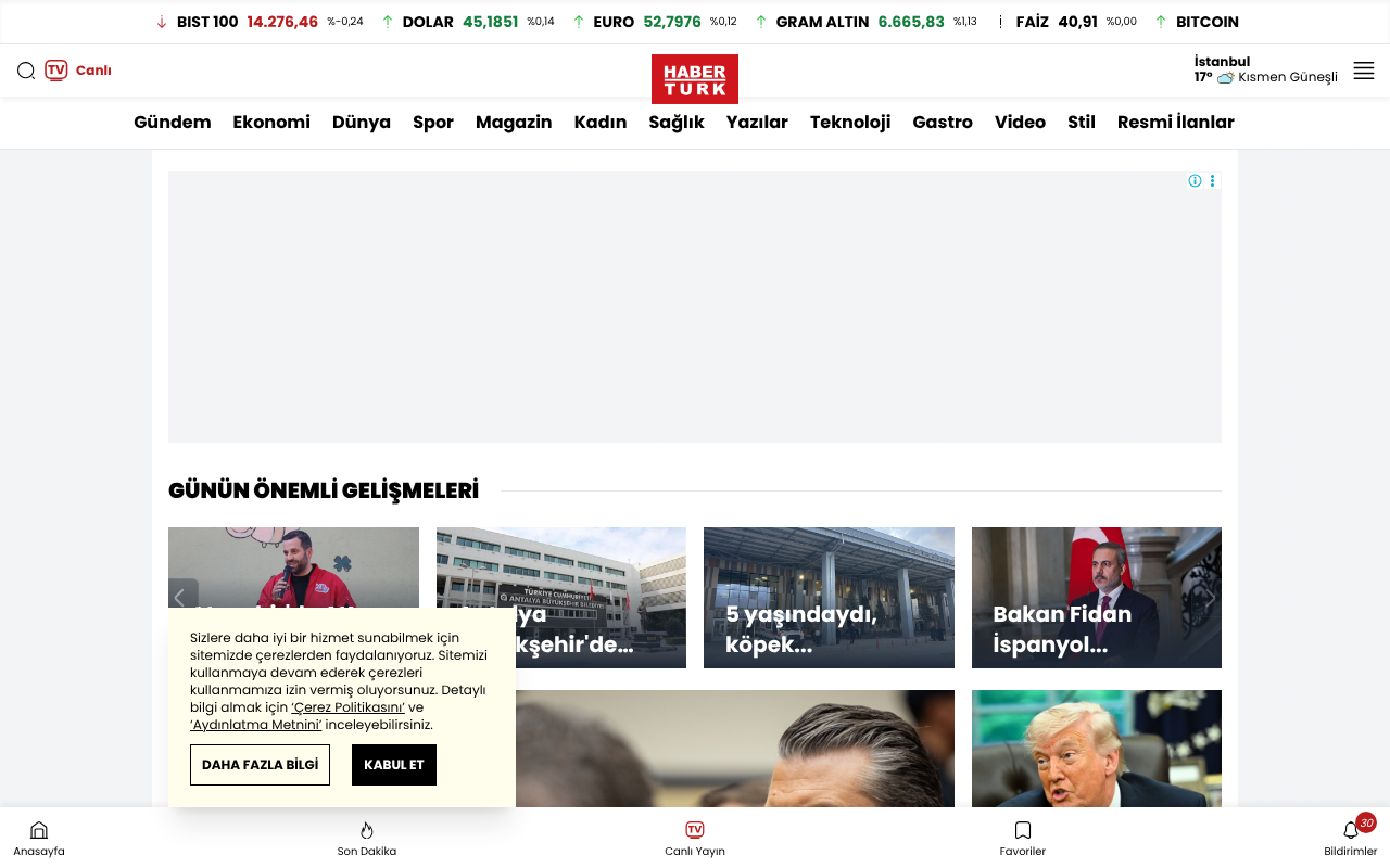 Haberturk.com screenshot — 30 Apr 2026