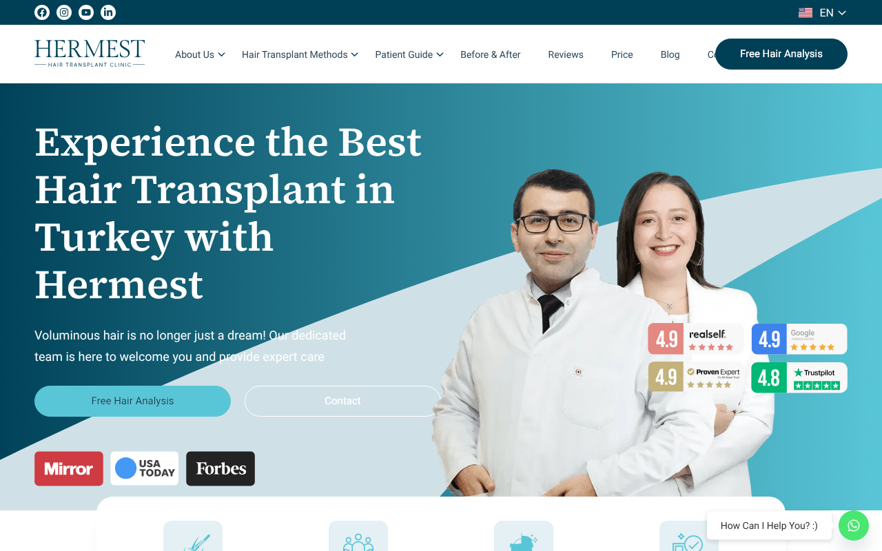Hermest Hair Transplant Clinic screenshot