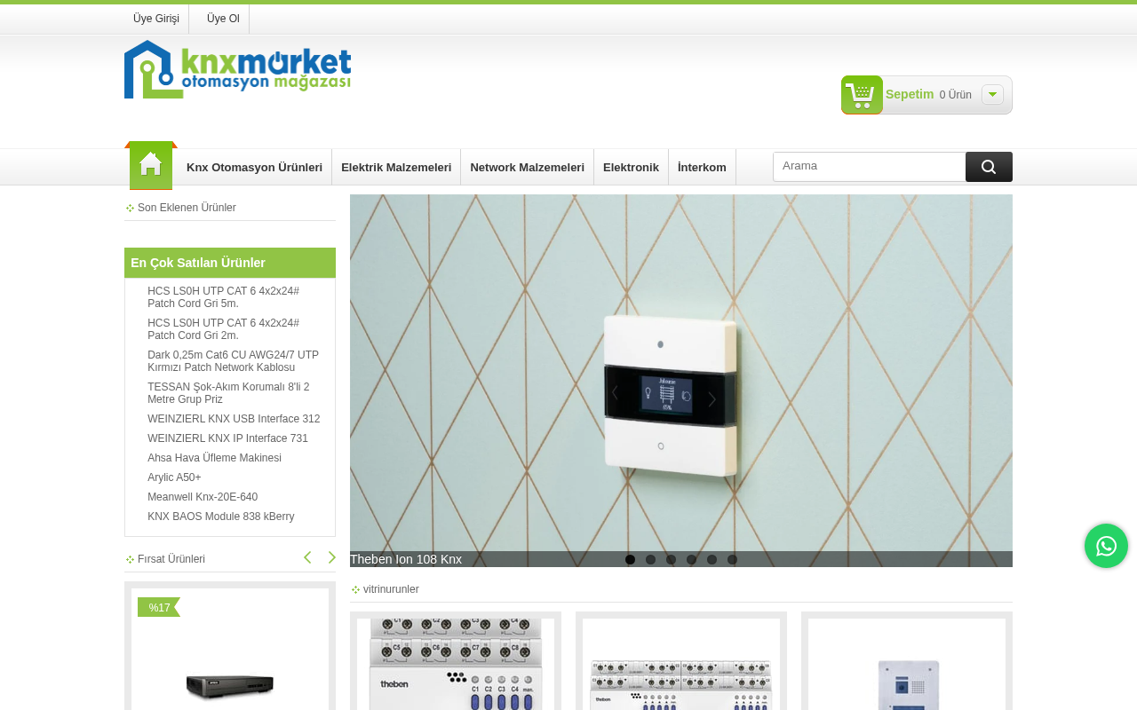 Knx Akıllı Ev Sistemi, Otomasyon, Elektrik ve Elektronik Malzemeler Online Satış Mağazası screenshot — 30 Apr 2026