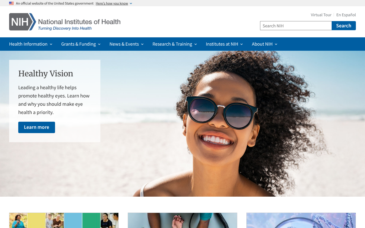 National Institutes of Health (NIH) | screenshot