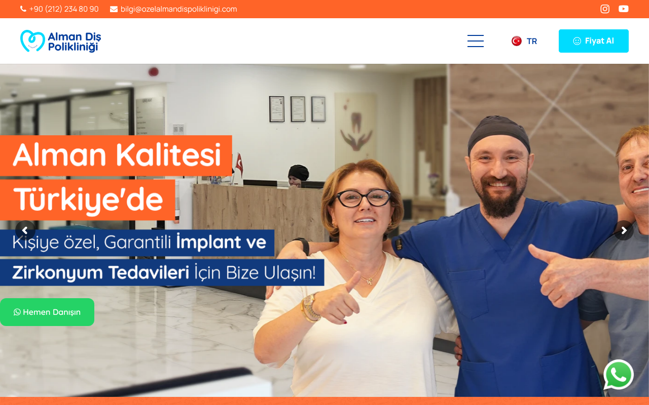 Alman Diş Polikliniği Sağlıklı &amp; Mutlu Gülüşler İçin screenshot