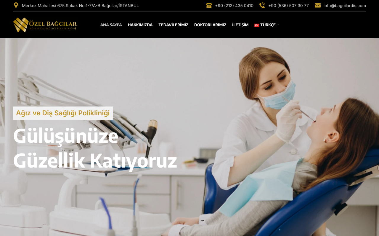 Özel Bağcılar Diş Polikliniği screenshot — 30 Apr 2026