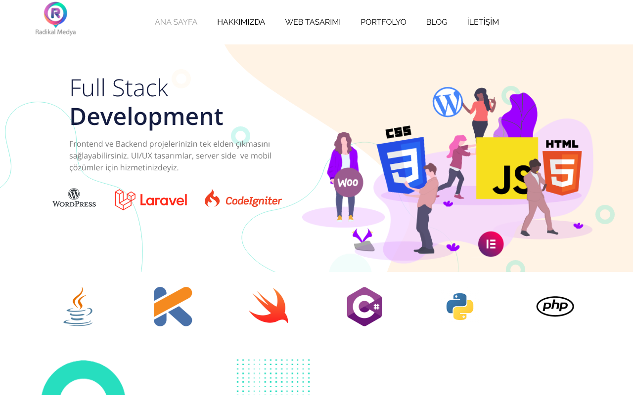 Web Site Tasarım ve Yazılım Ajansı screenshot