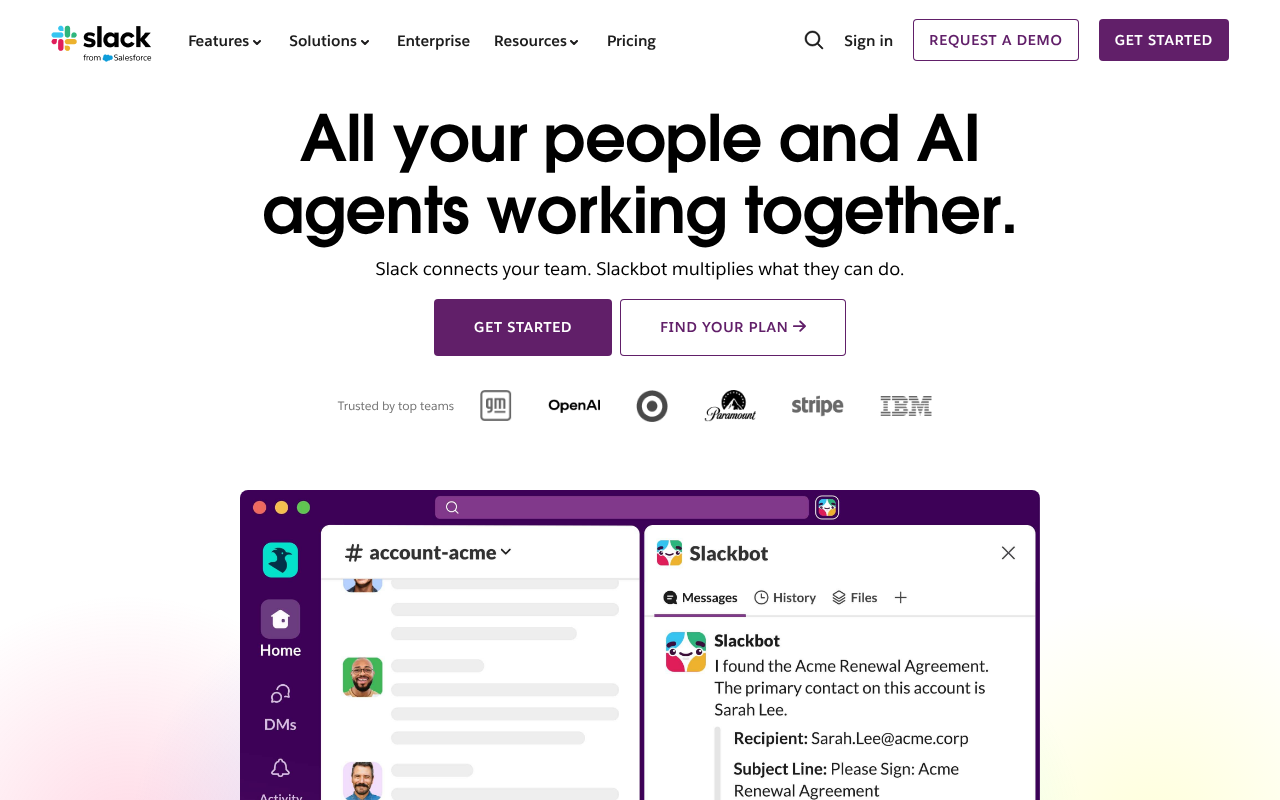 Slack screenshot