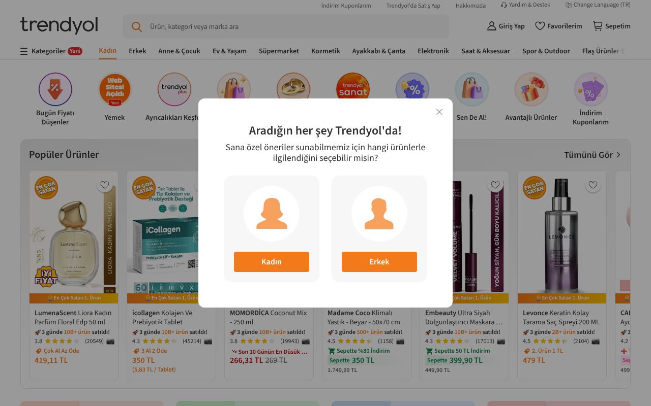 Trendyol screenshot — 02 May 2026