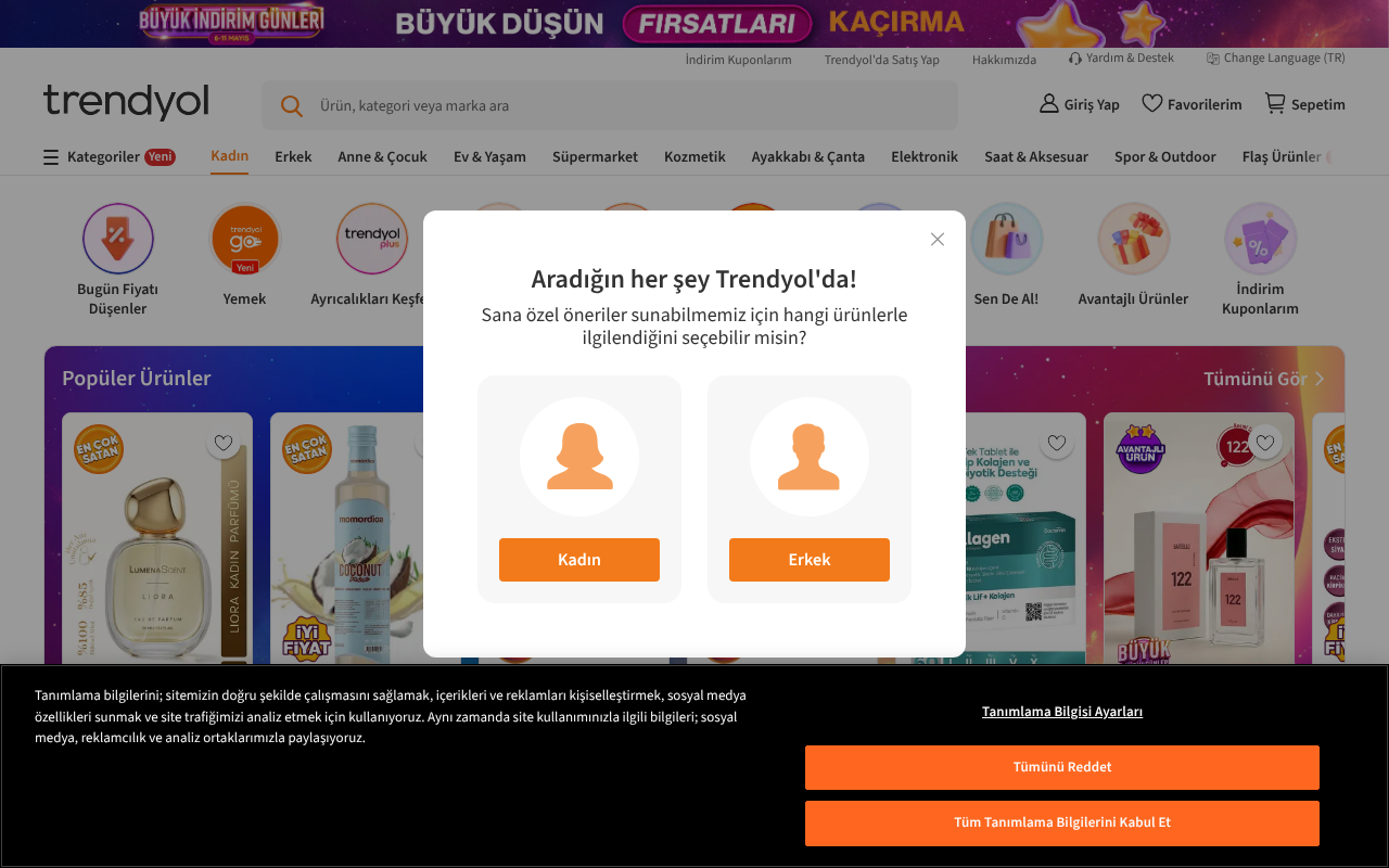 Trendyol screenshot — 07 May 2026