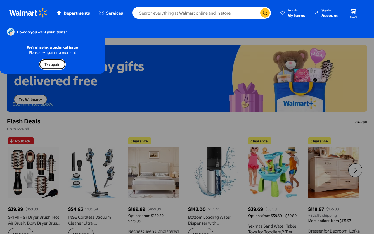 Walmart screenshot