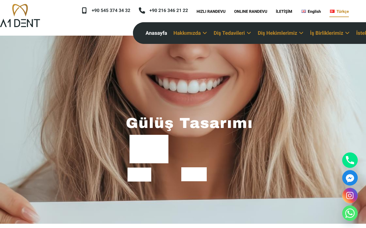 A1DENT Ağız ve Diş Sağlığı Polikliniği screenshot — 30 Apr 2026