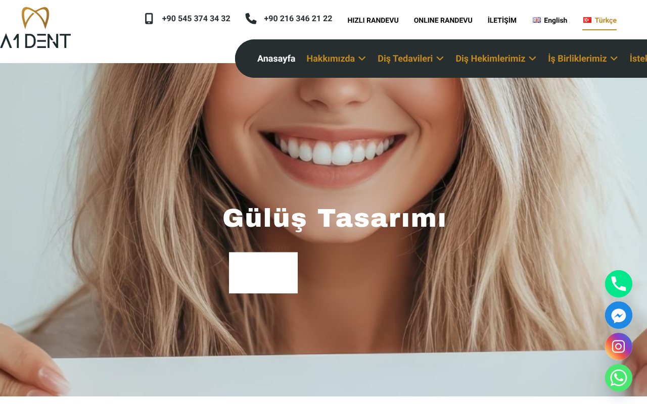 A1DENT Ağız ve Diş Sağlığı Polikliniği screenshot