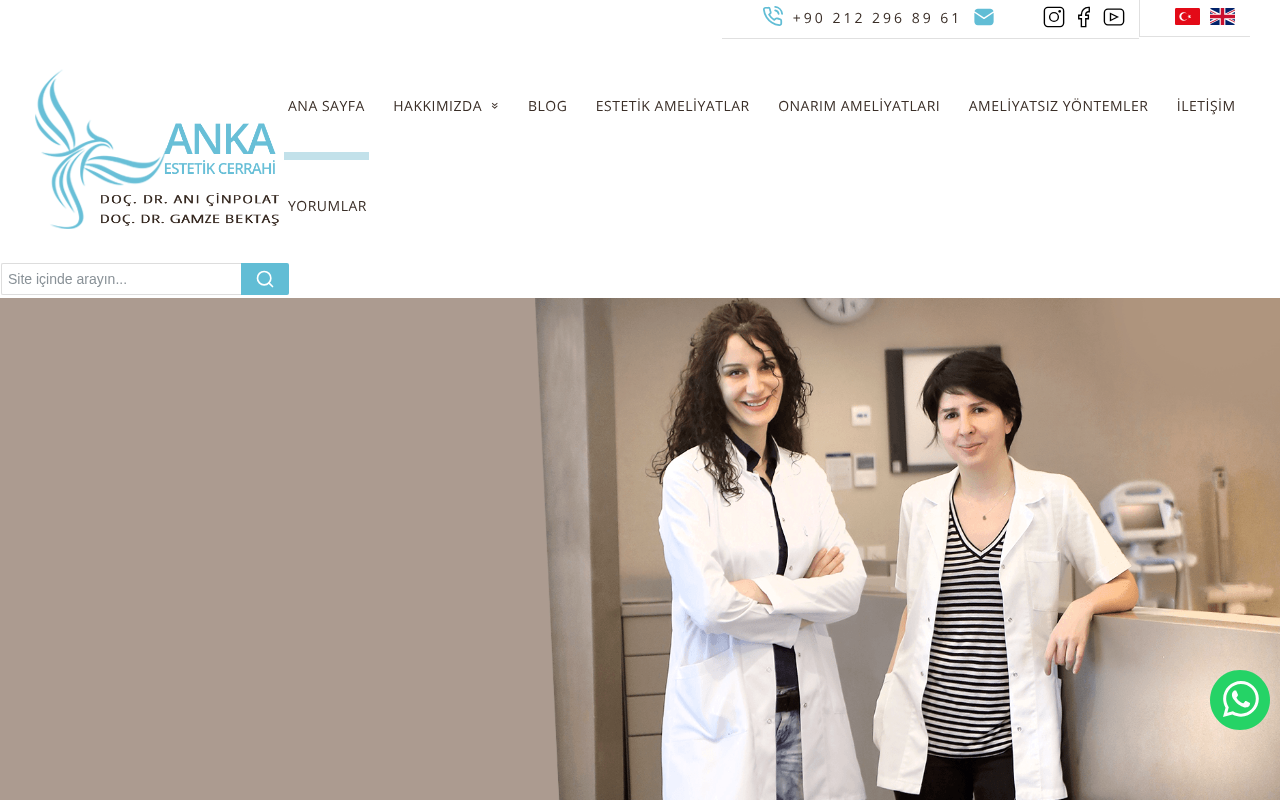 Anka Estetik ve Plastik Cerrahi Kliniği İstanbul screenshot