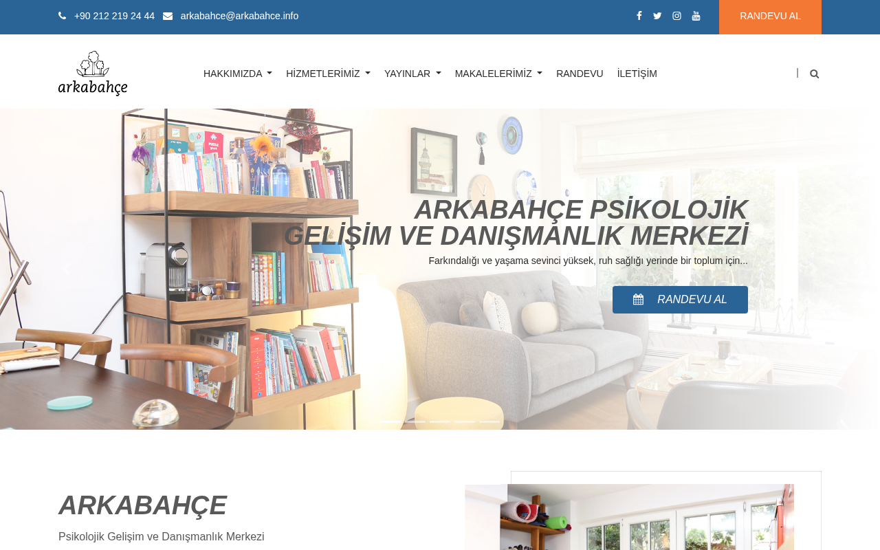 Arkabahçe Psikolojik Gelişim ve Danışmanlık Merkezi screenshot — 30 Apr 2026