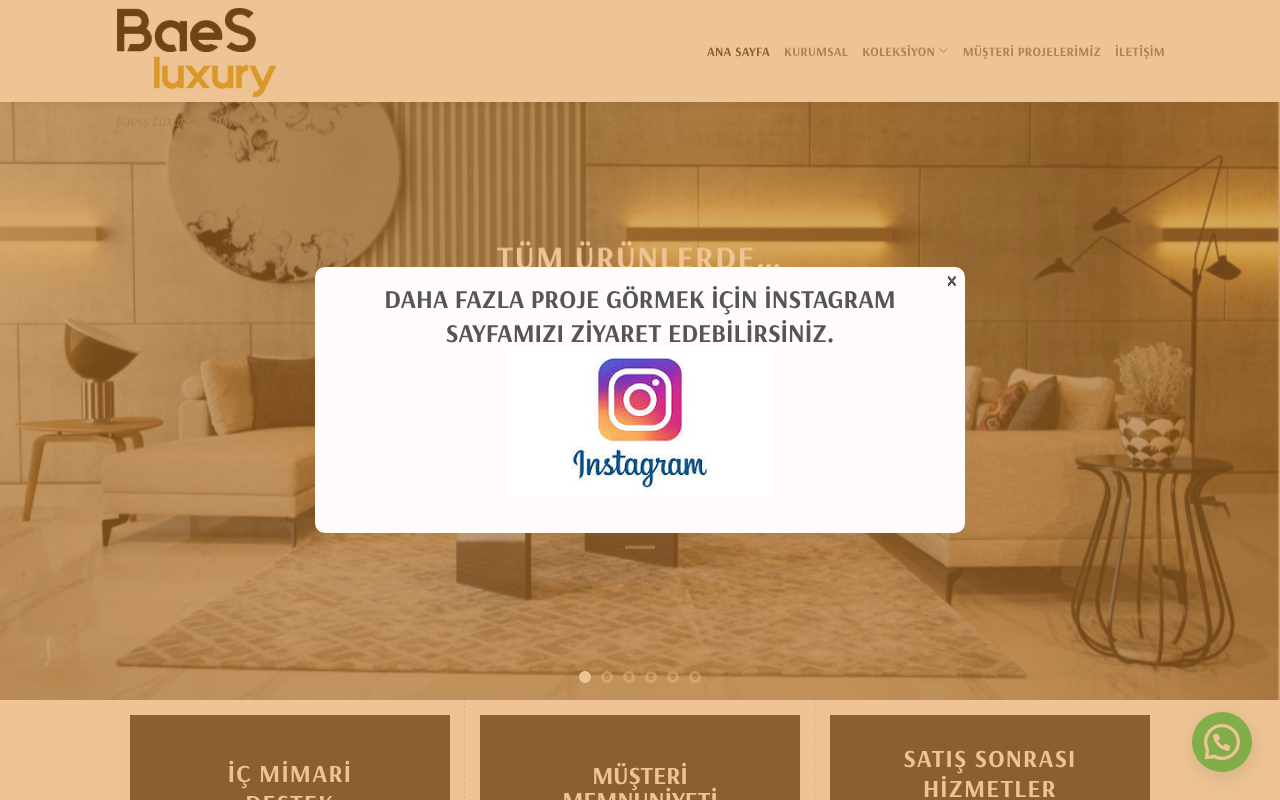 Baes Luxury Mobilya screenshot — 30 Apr 2026