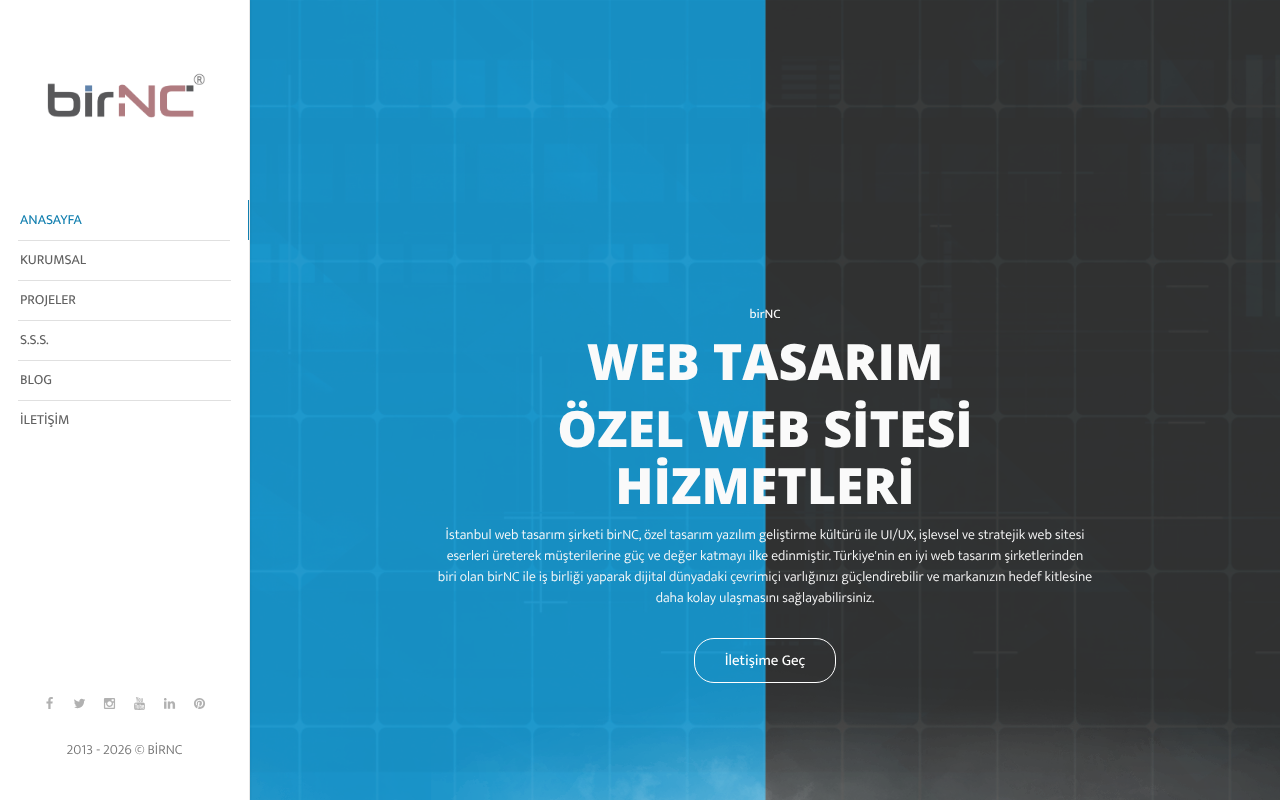 birNC Web Tasarım Şirketi screenshot — 30 Apr 2026