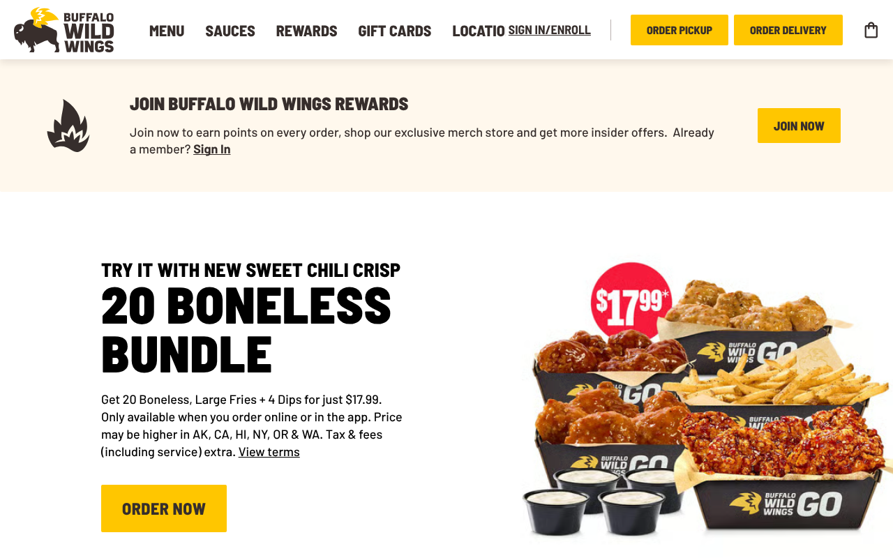 Buffalo Wild Wings screenshot