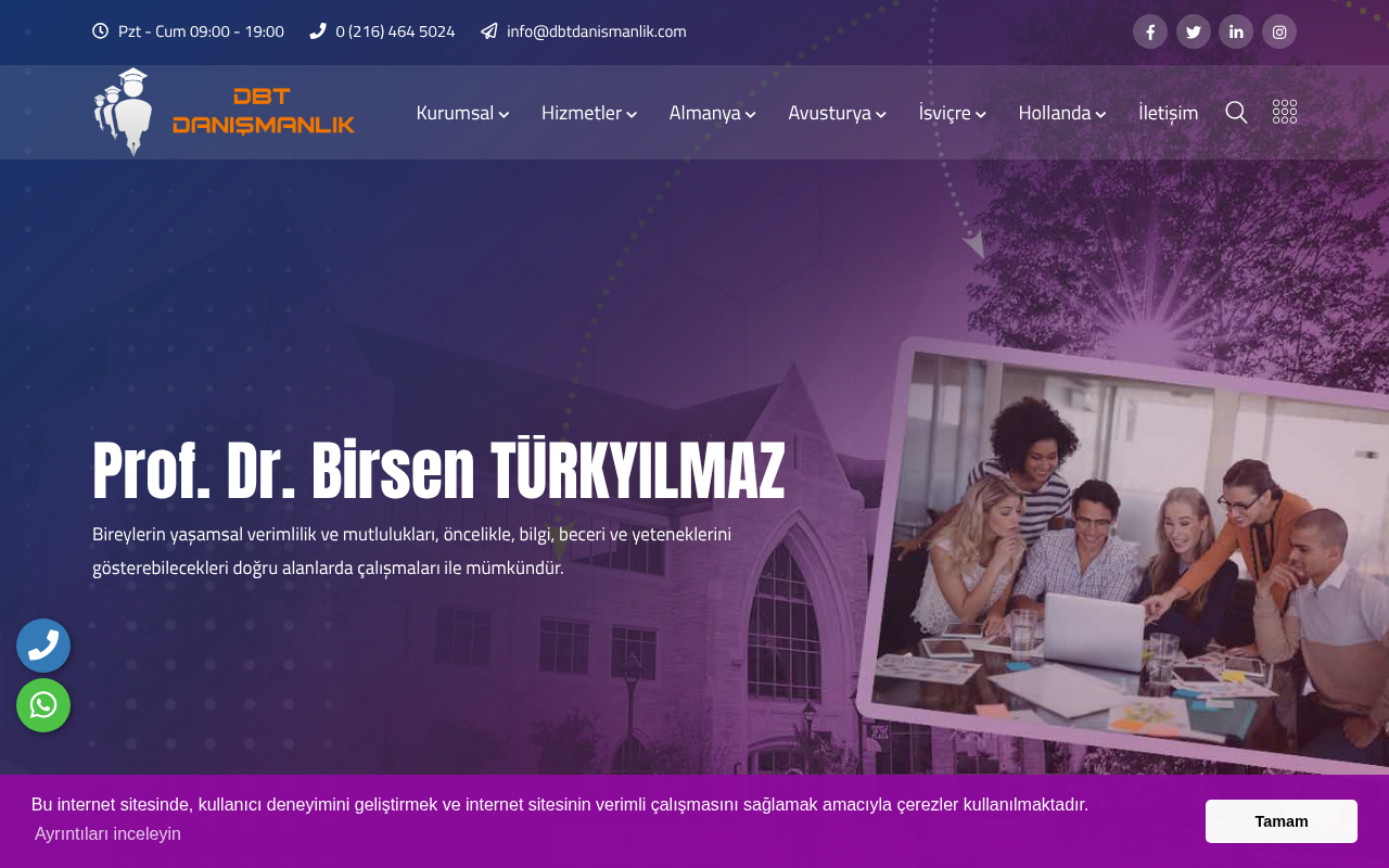 DBT® Almanyada Lisans Eğitimi, Almanayada Yüksekl Lisans ve Doktora, Yurtdışında Lisans Eğitimi screenshot