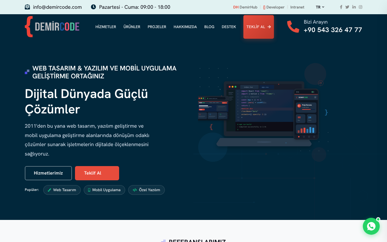 Demircode screenshot