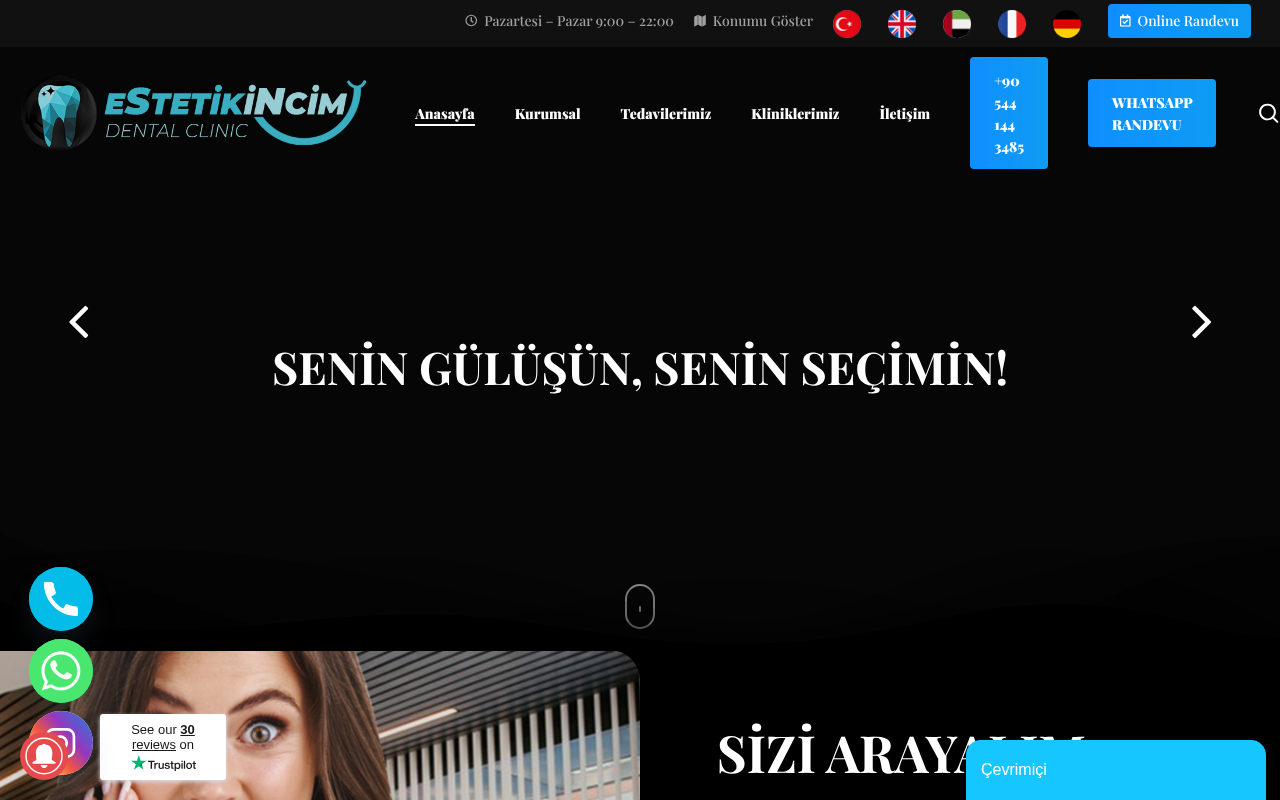 Estetik İncim Ağız ve Diş Sağlığı Polikliniği screenshot