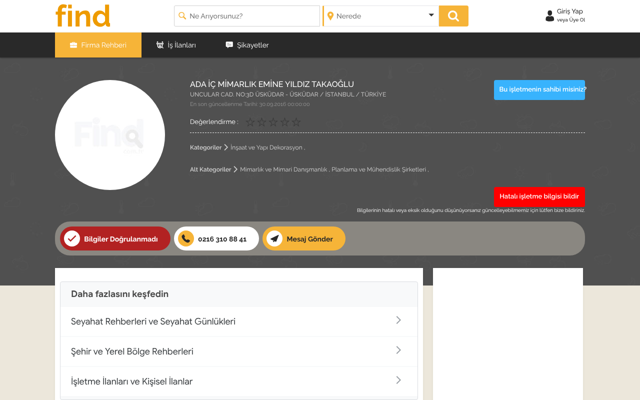 ADA İÇ MİMARLIK EMİNE YILDIZ TAKAOĞLU screenshot
