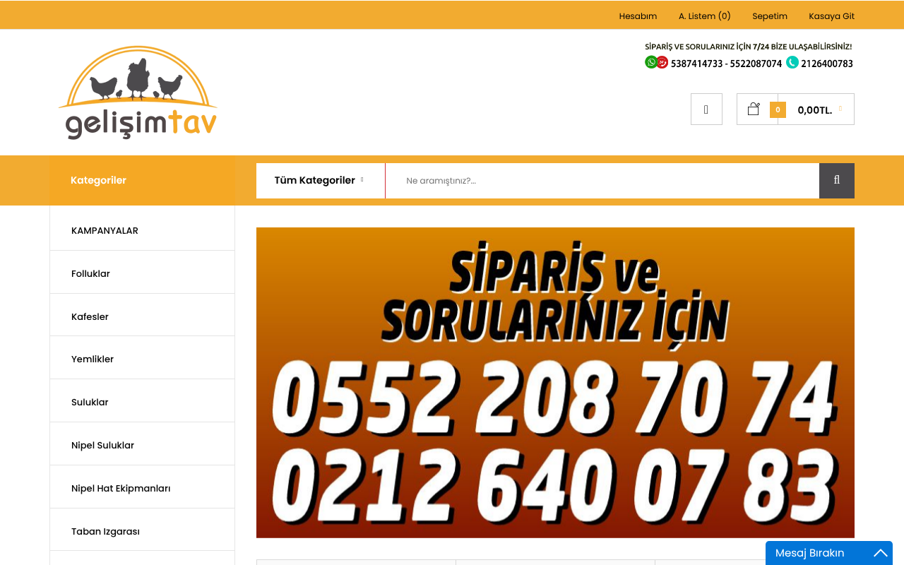 GELİŞİMTAV Tavukçuluk Ekipmanları San.Tic.Ltd.Şti. screenshot