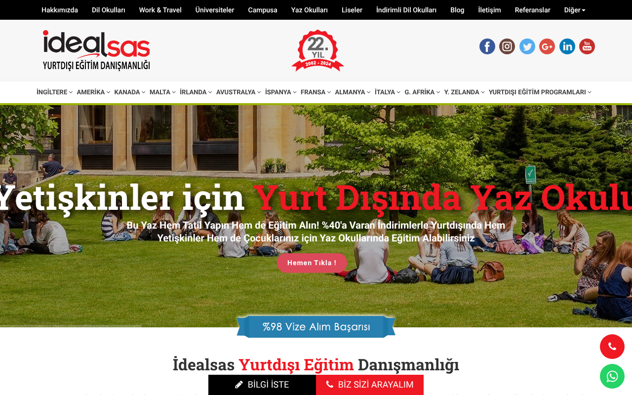 Yurtdışı Eğitim & Yurtdışı Eğitim Danışmanlığı screenshot — 30 Apr 2026