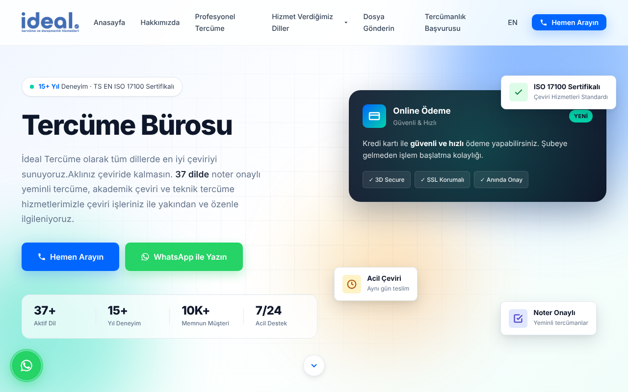 İdeal Tercüme Bürosu screenshot