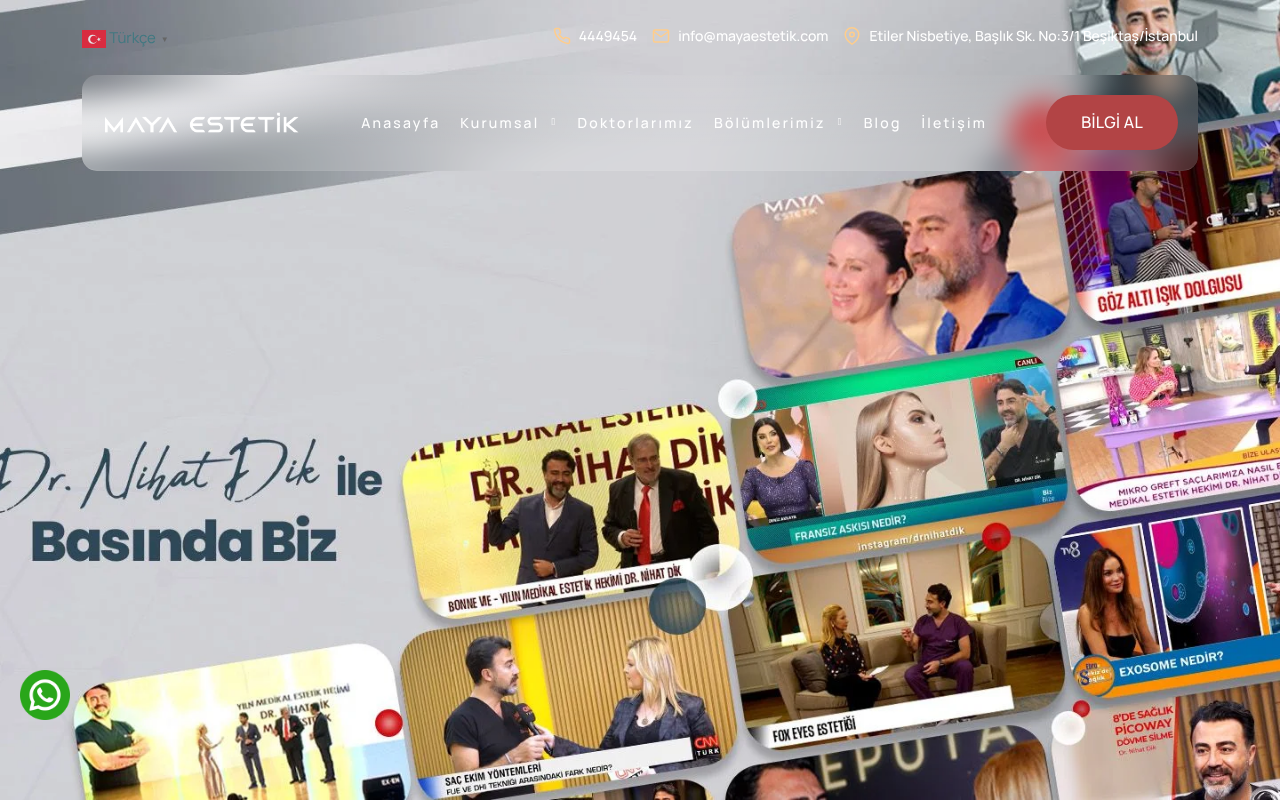 Maya Estetik, Estetik Kliniği, İstanbul Estetik Merkezi screenshot
