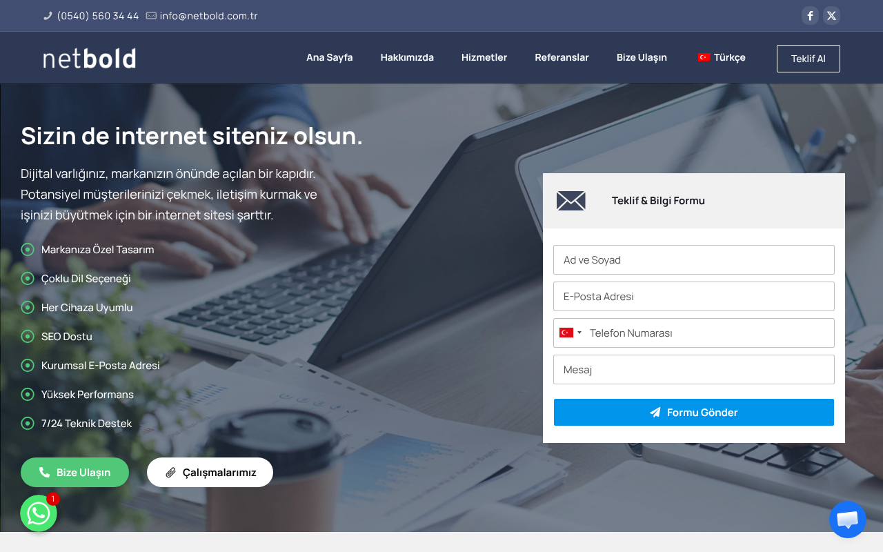 Netbold Web Ajansı screenshot