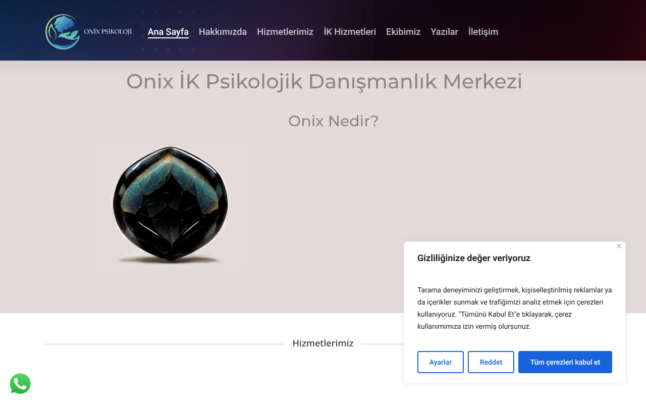 Onix İK Psikolojik Danışmanlık Merkezi screenshot