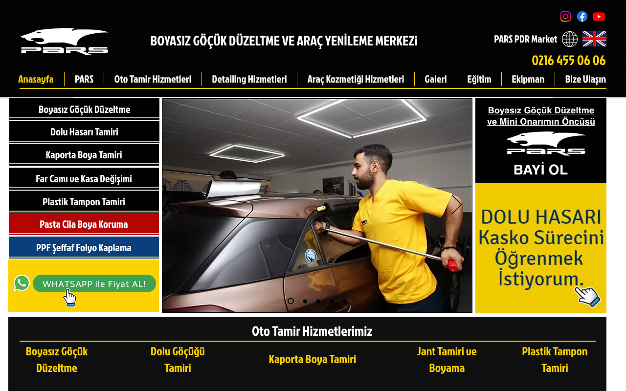 PARS Boyasız Göçük Düzeltme ve Mini Onarım Merkezleri screenshot