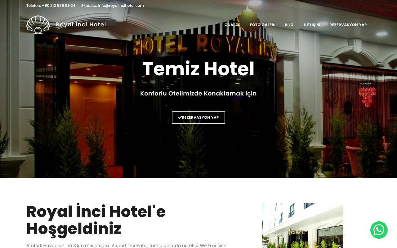 Royal İnci Hotel screenshot