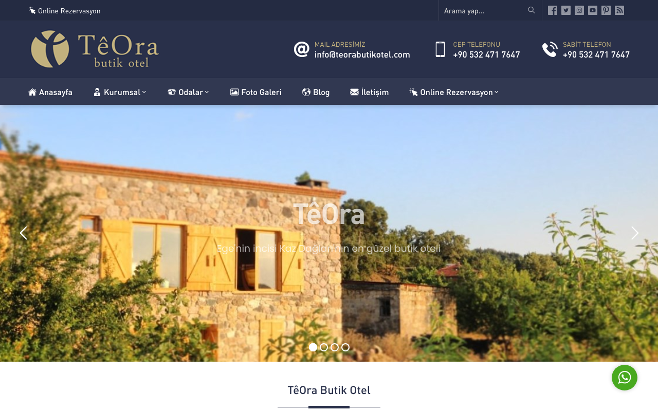 TêOra Butik Otel screenshot — 30 Apr 2026