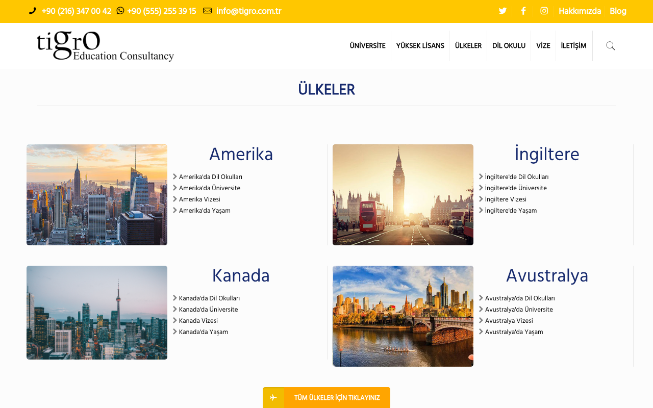 Tigro Yurtdışı Eğitim &amp; Vize Danışmanlık screenshot — 30 Apr 2026