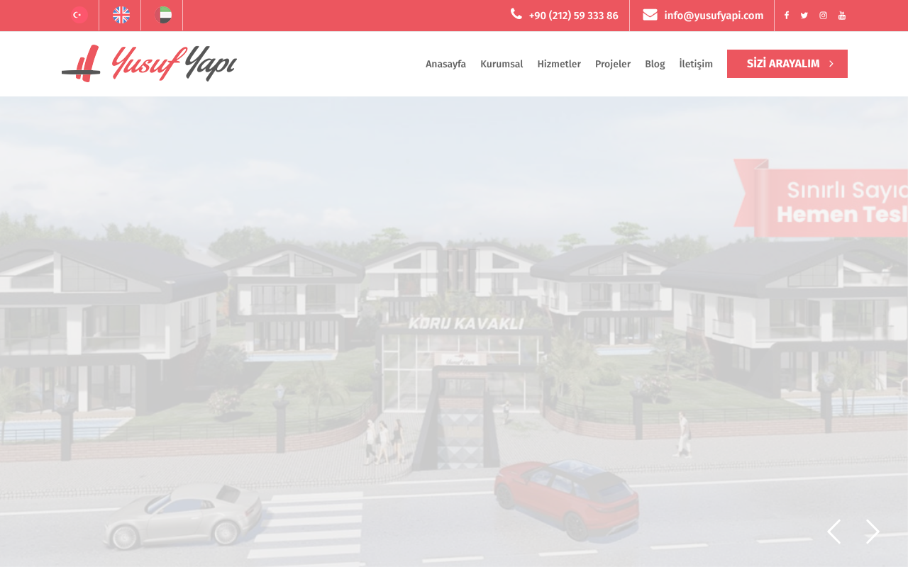 Yusuf Yapı Resmî Web Sitesi screenshot — 30 Apr 2026