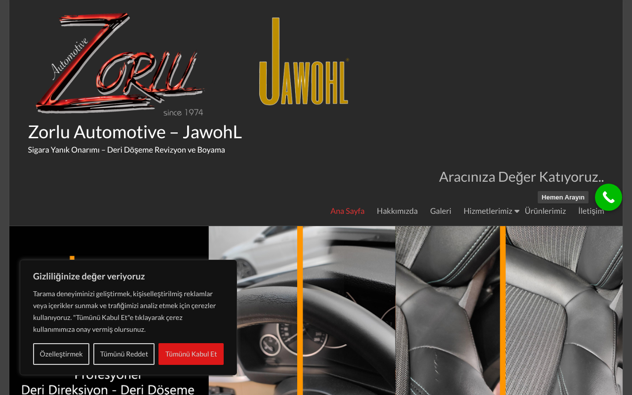 #Zorlu Automotive screenshot