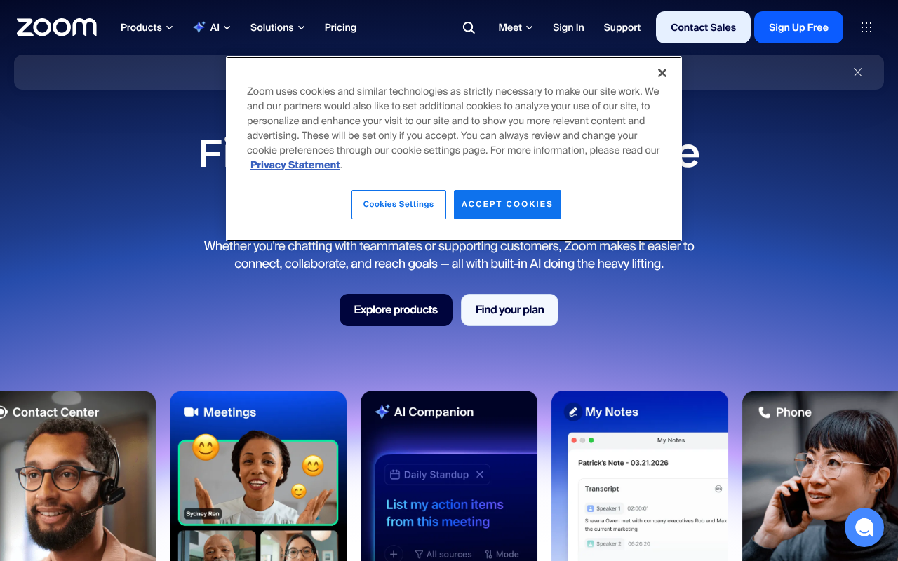 Zoom Communications screenshot — 30 Apr 2026