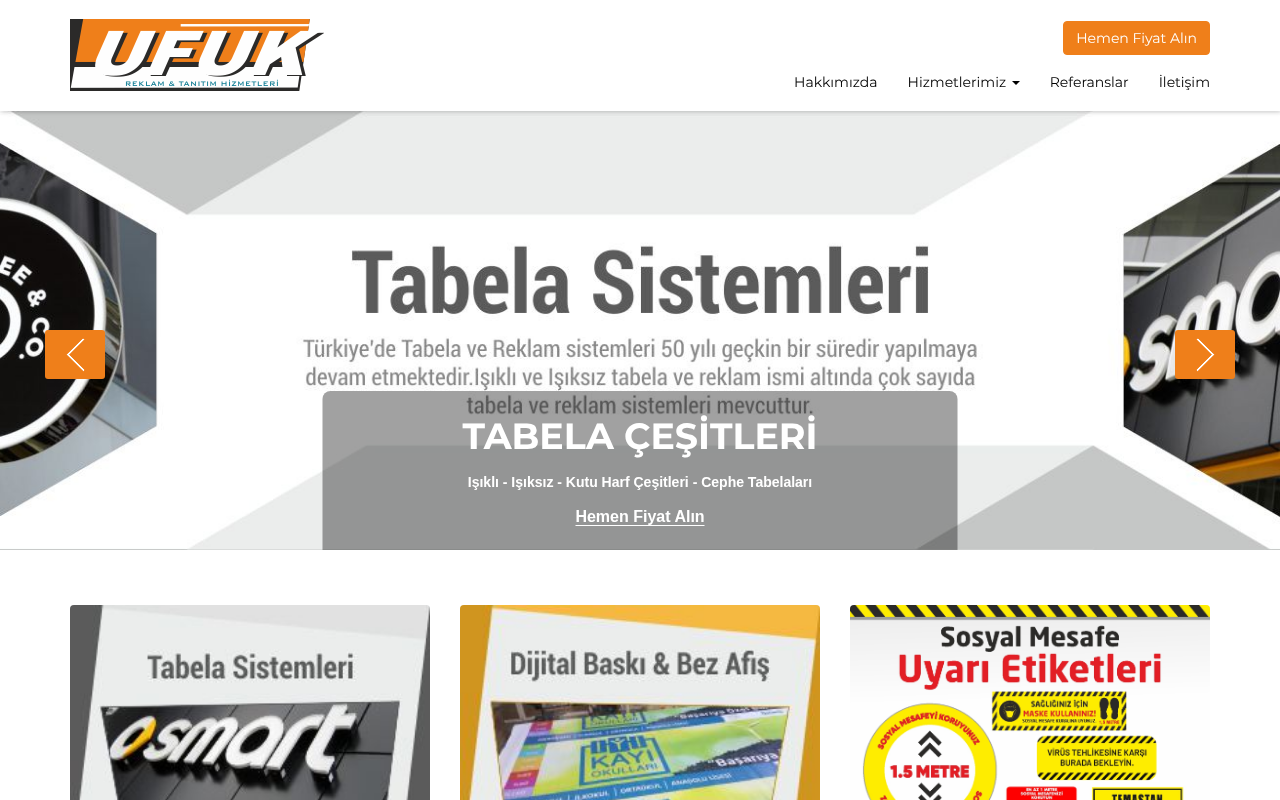 Ufuk Reklam ve Tanıtım Hizmetleri — Site Report