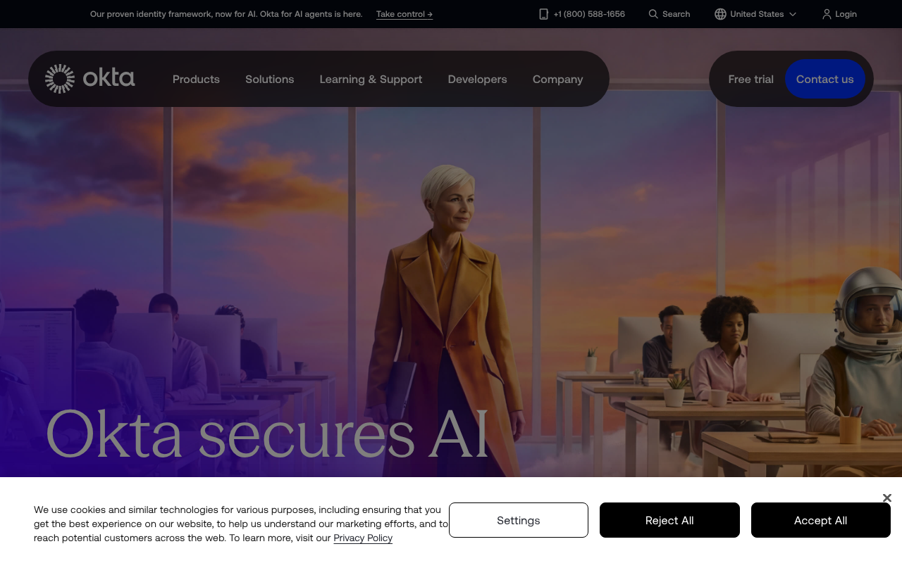 Okta screenshot