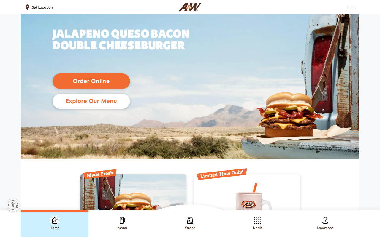 A&amp;W Restaurants — Web Directory