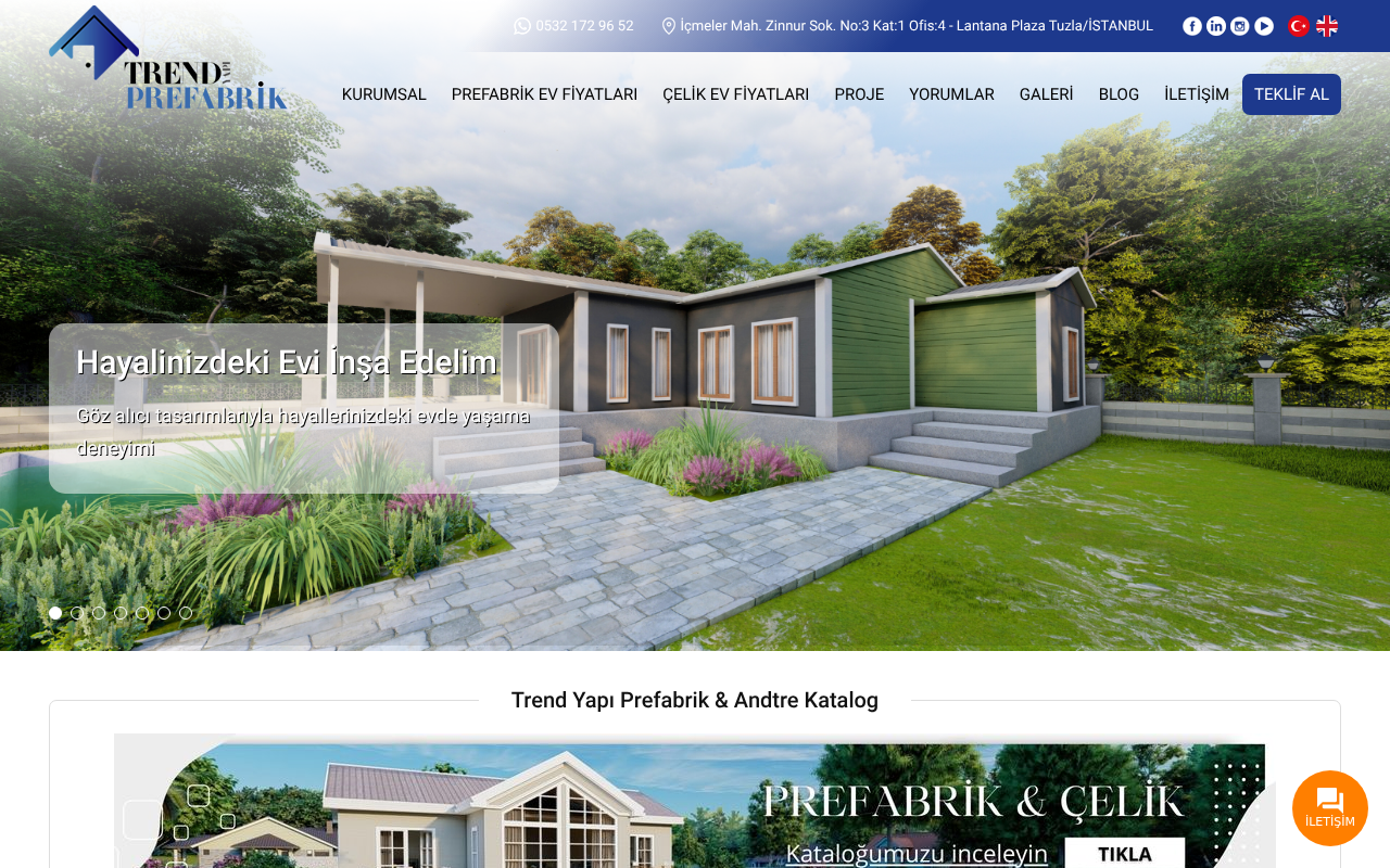 Trend Yapı Prefabrik — Site Report