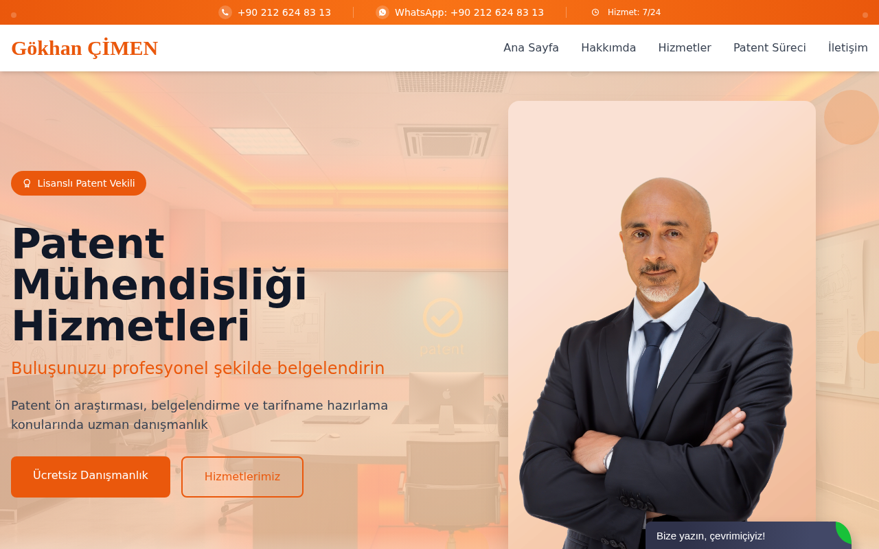 Patent Vekili Gökhan ÇİMEN screenshot